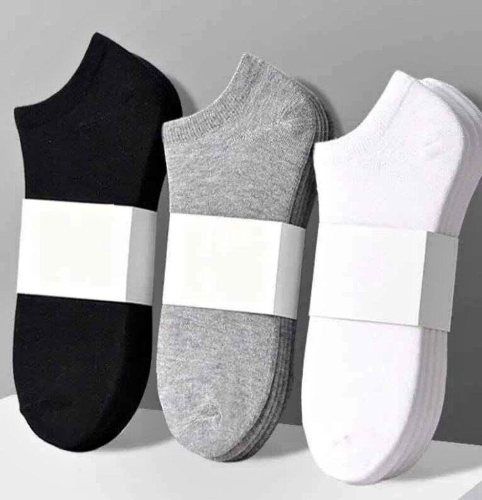 Pure Cotton Socks – 3 Pairs